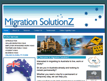 Tablet Screenshot of migrationsolution.com